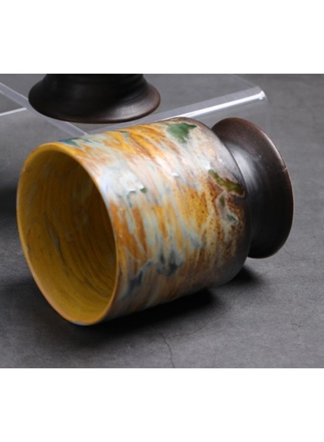 Clink Vintage Style Coffee Cup Creative Japanese Style High-foot Tea Cup Office Home Mug - Image 4
